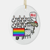 Anti Rainbow Sheep Keramik Ornament (Rechts)