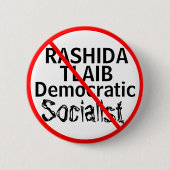 Anti-Rashida Tlaib Demokraten Button (Vorderseite)