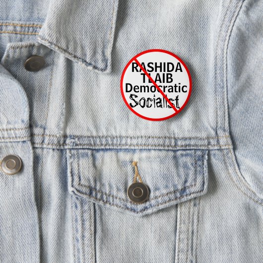 Anti-Rashida Tlaib Demokraten Button (Beispiel)
