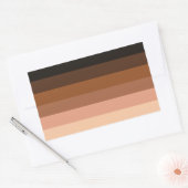 Anti-Rassismus-BIPOC-Stolperflagge Rechteckiger Aufkleber (Umschlag)