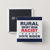 Anti-Rassismus in ländlichen Gebieten Pro-Harris W Button (Vorne & Hinten)