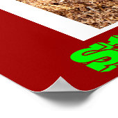 Anti-Raucher-Plakate auf Green Poster (Ecke)