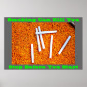 Anti-Raucher-Plakate auf Green Poster (Vorne)