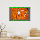 Anti-Raucher-Plakate auf Green Poster (Küche)