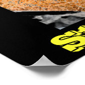 Anti-Raucher-Plakate auf Schwarz Poster (Ecke)