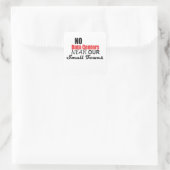 Anti-Rechenzentren Quadratischer Aufkleber (Tasche)