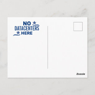 Anti-Rechenzentrum Politisch Postkarte