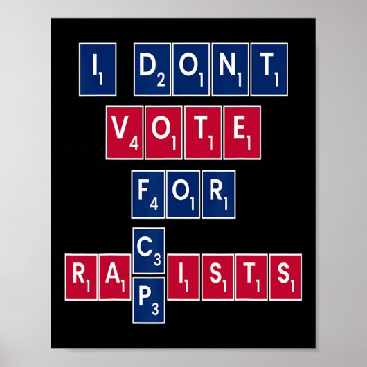 Anti Republican Liberal Equality Vote Blue Progres Poster (Vorne)