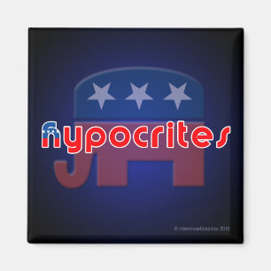 Anti-Republikanische Heuchler-quadratischer Magnet