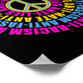 Anti-republikanische Peace Liebe Abstimmung Blue K Poster (Ecke)