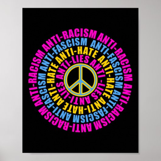 Anti-republikanische Peace Liebe Abstimmung Blue K Poster (Vorne)