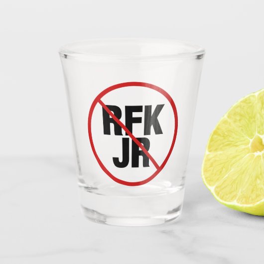 Anti RFK Jr. Abstimmung gegen Robert F. Kennedy Schnapsglas (Vorderseite)
