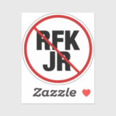 Anti RFK Jr. Robert F. Kennedy Political Laptop Aufkleber (Blatt)