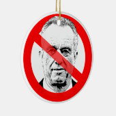 Anti RFK Jr. verdrängte Gesicht Keramik Ornament (Rechts)