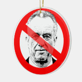 Anti RFK Jr. verdrängte Gesicht Keramik Ornament (Links)
