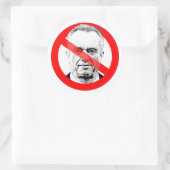 Anti RFK Jr. verdrängte Gesicht Runder Aufkleber (Tasche)