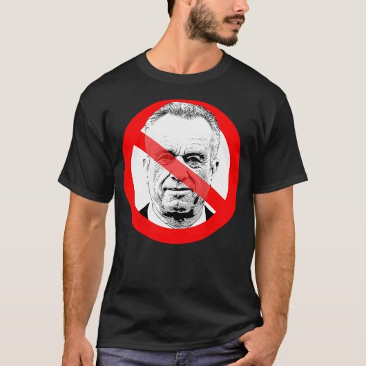 Anti RFK Jr. verdrängte Gesicht T-Shirt (Vorderseite)
