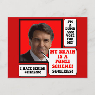 Anti-Rick-Perry Postkarte