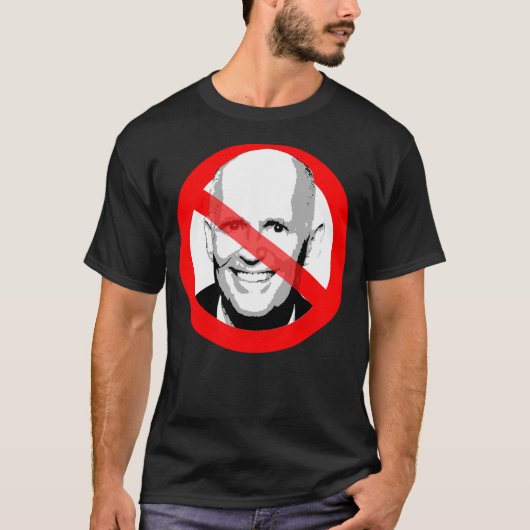 Anti Rick Scott überquerte das Gesicht T-Shirt (Vorderseite)