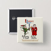 Anti--Romney/Ryan Button (Vorne & Hinten)