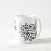 Anti-Sanktionsschaf Kaffeetasse (VorderseiteRechts)