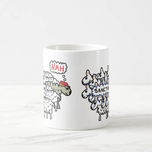 Anti-Sanktionsschaf Kaffeetasse (Mittel)