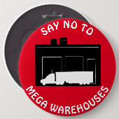 Anti Say No an Mega Warehouses Button (Vorne & Hinten)