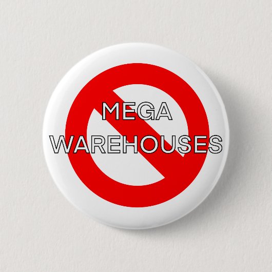 Anti Say No an Mega Warehouses Button (Vorderseite)