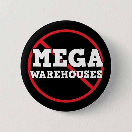 Anti Say No an Mega Warehouses Button (Vorderseite)