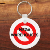 Anti Say No an Mega Warehouses Schlüsselanhänger (Rückseite)