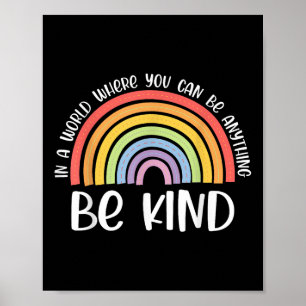 Anti-Schikanen seien ein freundlicher Alltag Rainb Poster