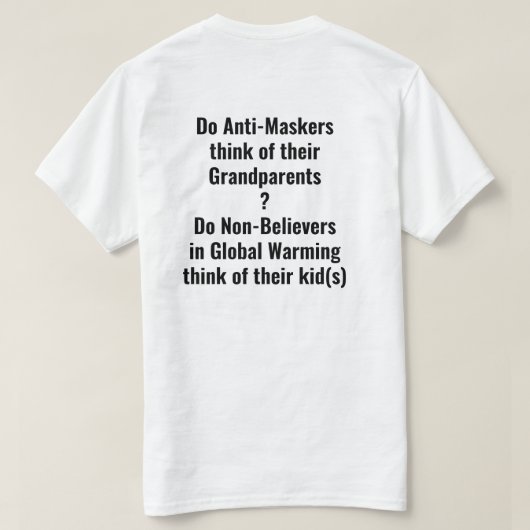 Anti-Science-T - Shirt (Design Rückseite)