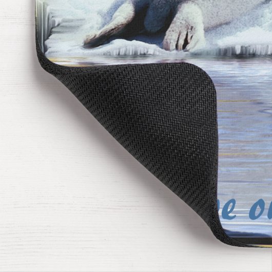 Anti-Sealhunt Niedlich Harp Siegel Wildlife Mouse Mousepad (Ecke)