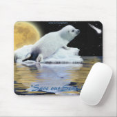 Anti-Sealhunt Niedlich Harp Siegel Wildlife Mouse Mousepad (Mit Mouse)