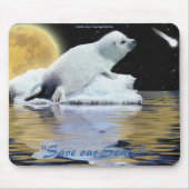Anti-Sealhunt Niedlich Harp Siegel Wildlife Mouse Mousepad (Vorne)