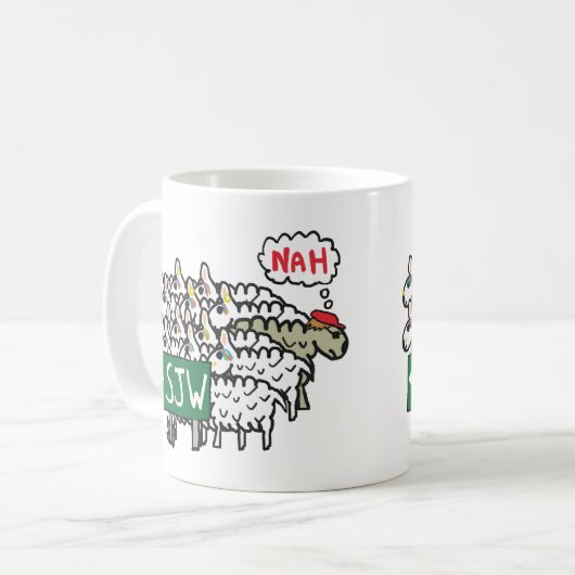 Anti SJW Kaffeetasse (Vorderseite Links)