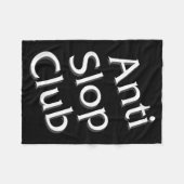 Anti Slop Club Artificial Intelligence Ai Llm Desi Fleecedecke (Vorderseite (Horizontal))