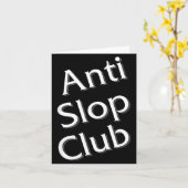 Anti Slop Club Artificial Intelligence Ai Llm Desi Karte (Gelbe Blume)