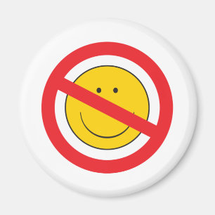 Anti-Smiley-Gesicht Magnet