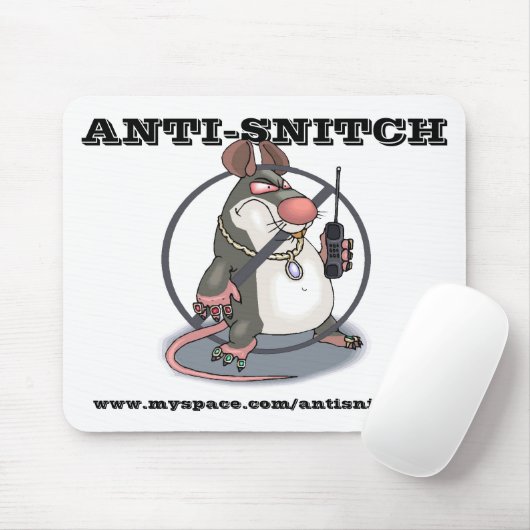 Anti-Snitch keine Ratten Mousepad (Mit Mouse)