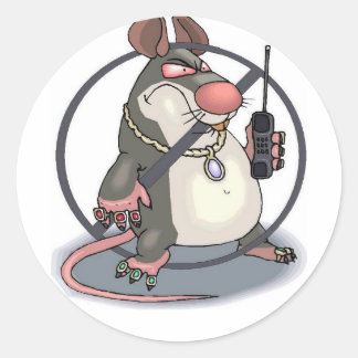 Anti-Snitch Runder Aufkleber