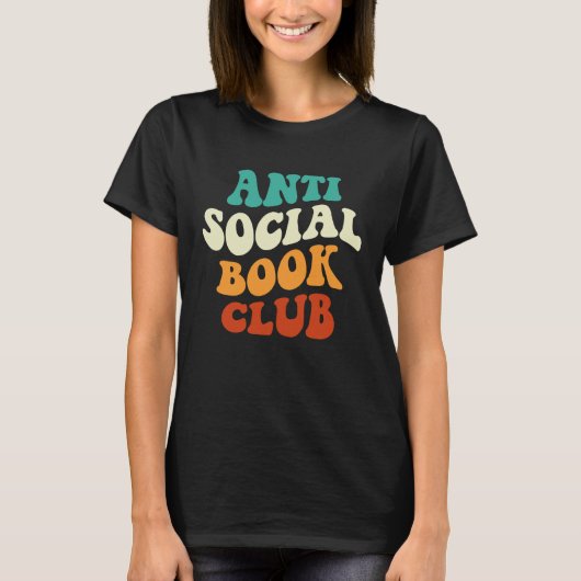 Anti Social Book Club Apparel Retro Groovy T-Shirt (Vorderseite)