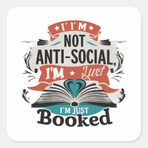 Anti-Social Booked Aufkleber
