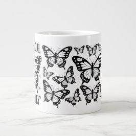 Anti-Social Butterfly Introvert Cup Spezialität Ta Jumbo-Tasse