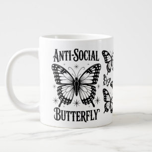 Anti-Social Butterfly Introvert Cup Spezialität Ta Jumbo-Tasse