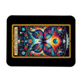 Anti-Social Butterfly Tarot Card Magnet (Horizontal)