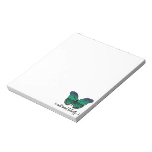 Anti-Social Green Butterfly Notizblock