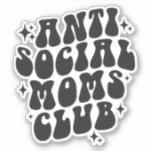 Anti-Social-Mama-Club Aufkleber (Vorderseite)