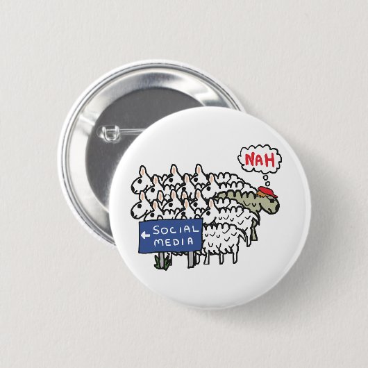 Anti-Social-Media Button (Vorne & Hinten)