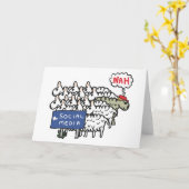 Anti-Social-Media Karte (Gelbe Blume)